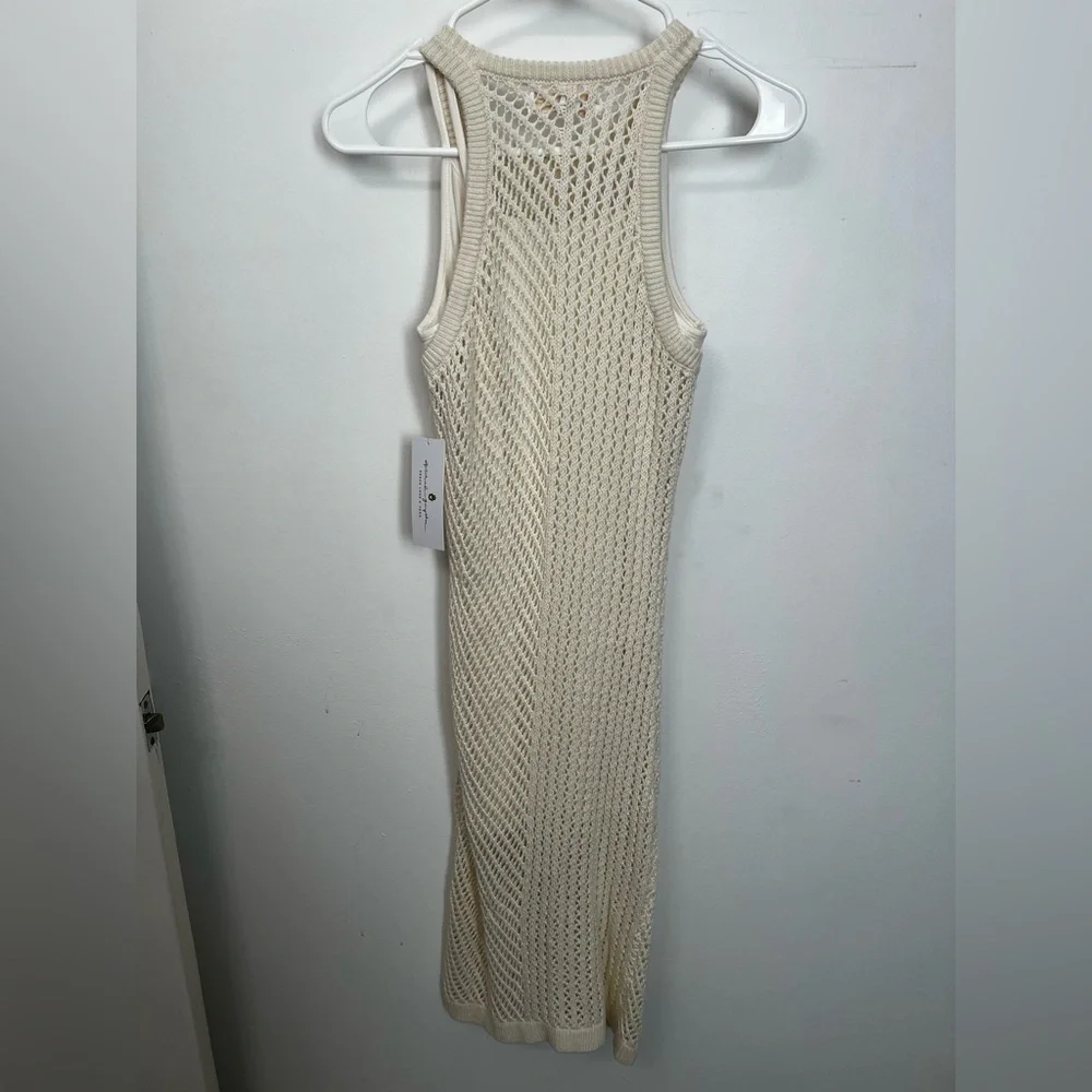 Spiritual Gangster Kinsley Cream Crochet Dress with removable under dress - Picture 4 of 6